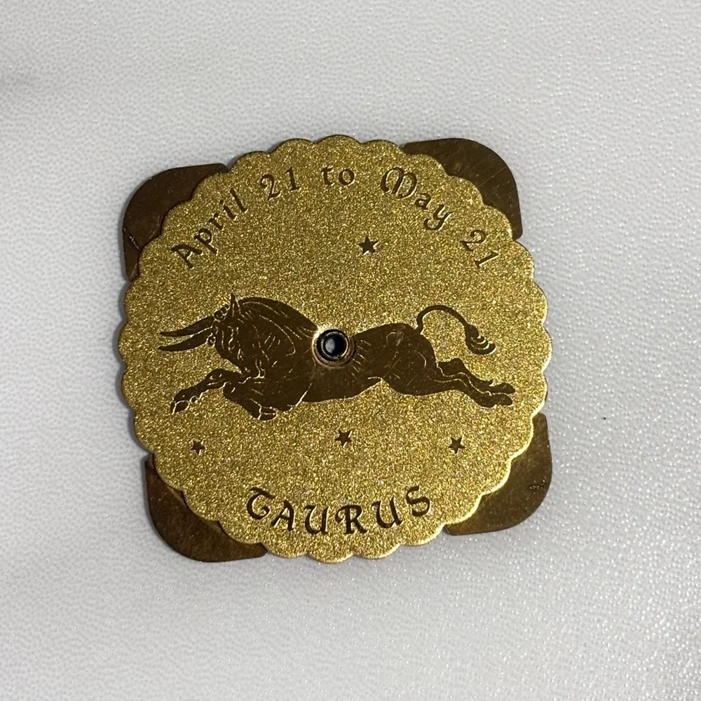Vintage Brass Taurus Perpetual Pocket Calendar 1951-1978